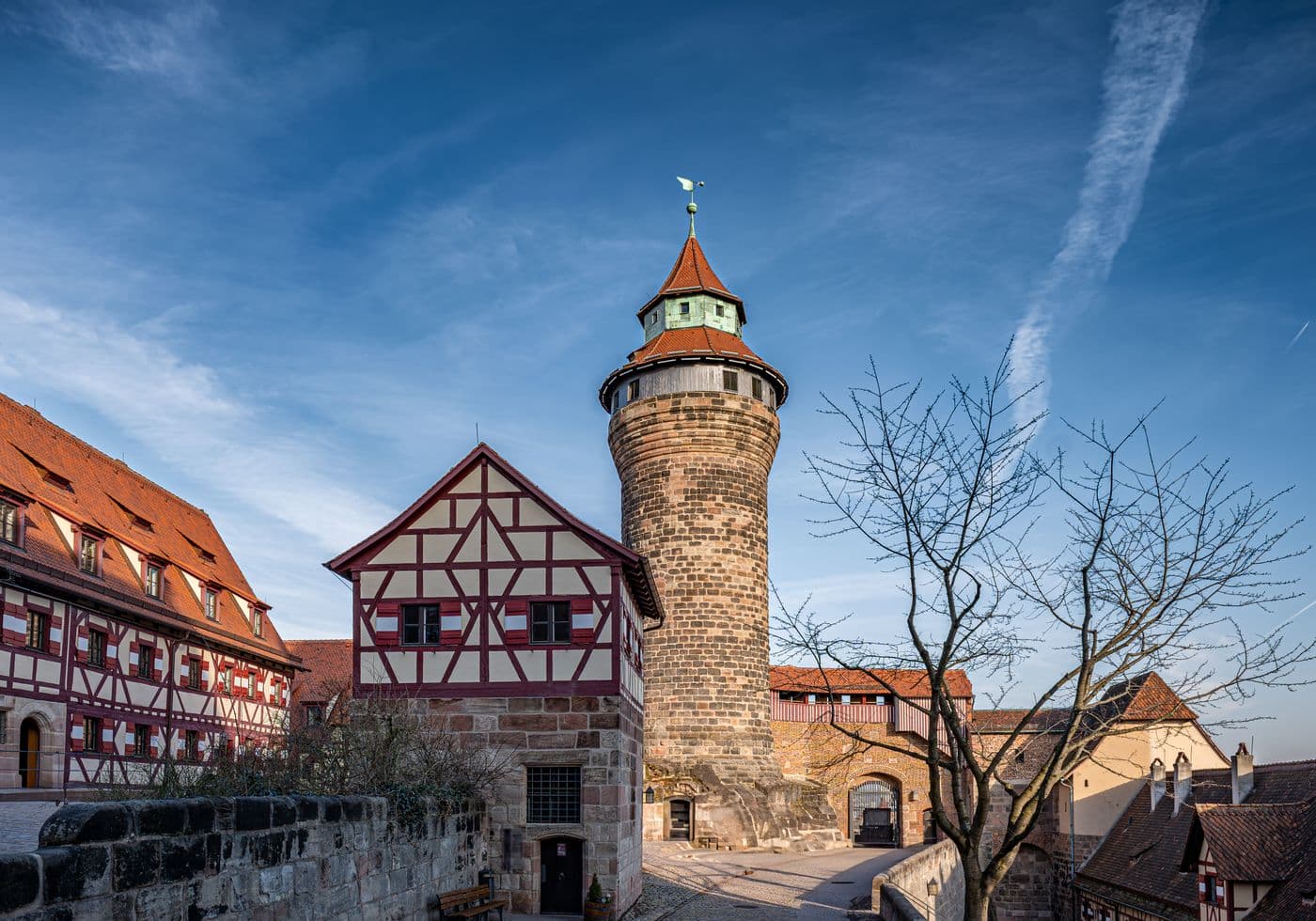 Panoramablick über das nahe Nürnberg