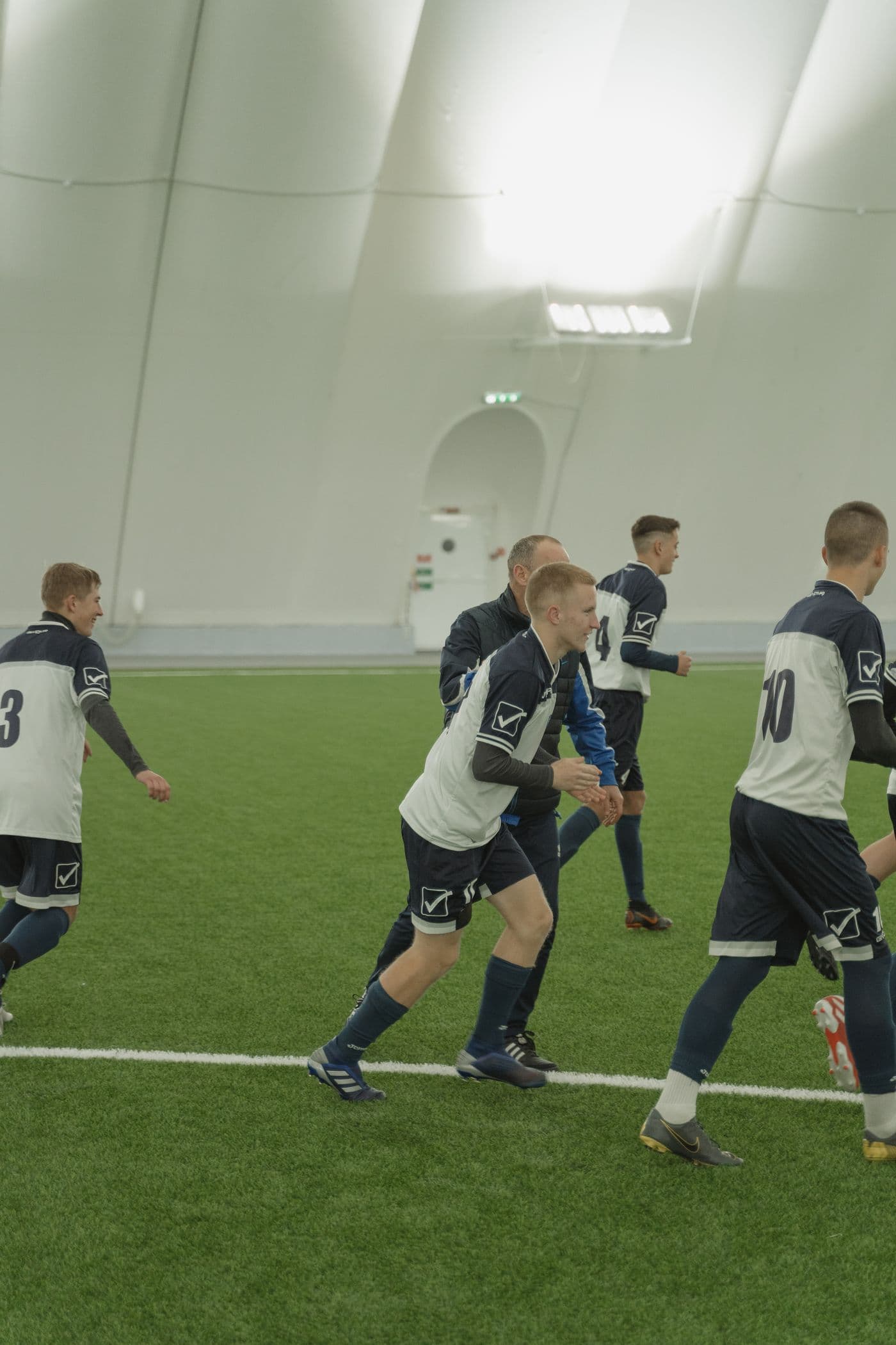 Athleten beim Fußballtraining